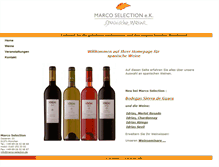 Tablet Screenshot of marco-selection.de